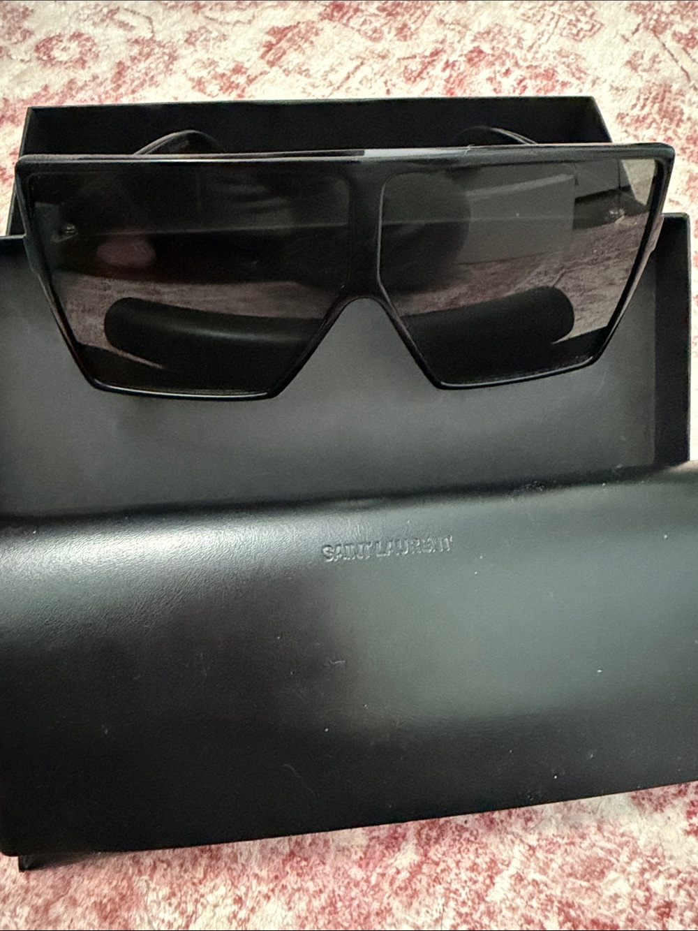 Saint Laurent Mask Sunglasses Black